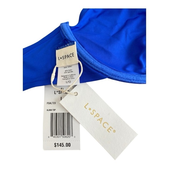 L*Space Fused Alana Bikini Top in  Royal Blue - Picture 4 of 6
